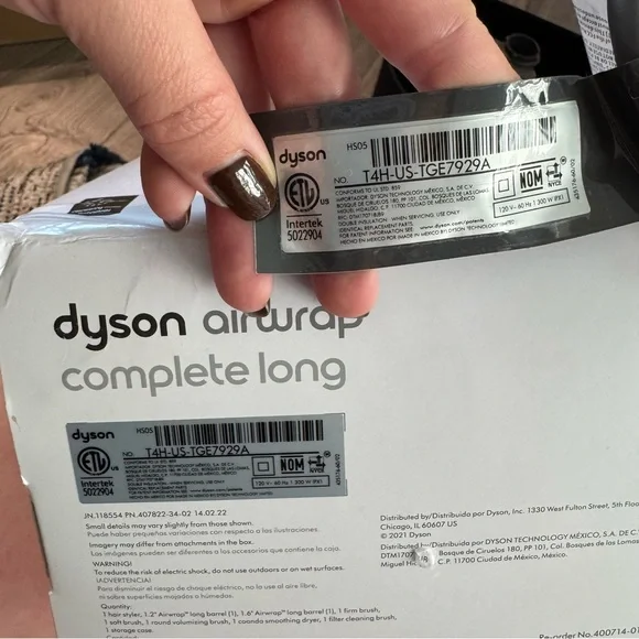 Dyson airwrap Blue and Copper Hair Styling Set long compete set multi styler - Picture 9 of 16